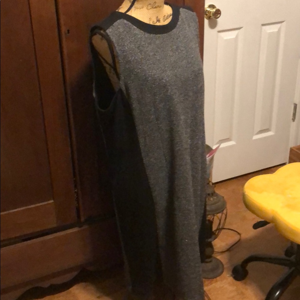 Grey and black dress